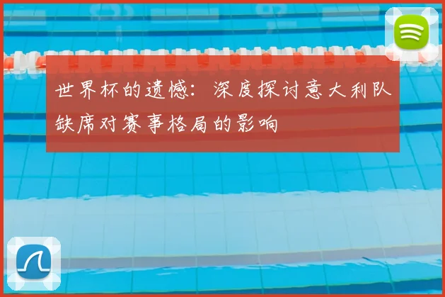 世界杯的遗憾：深度探讨意大利队缺席对赛事格局的影响